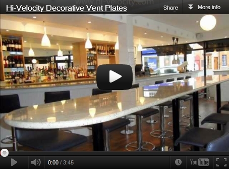 Click here to see different decorative vent plate applications.